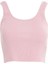 Basıc Askılı Pembe Crop Top 1