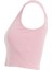 Basıc Askılı Pembe Crop Top 2