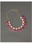 Oval Statement Necklace Purple 2