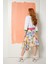 Renkli Ribanalı Beyaz Crop Sweat 3
