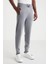 Açık Gri Merino Yün Activewear Şerit Detaylı Triko Pantolon 3
