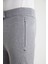Açık Gri Merino Yün Activewear Şerit Detaylı Triko Pantolon 5