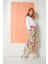 Renkli Ribanalı Beyaz Crop Sweat 2