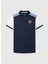 Lacivert Erkek Slim Fit Polo T-Shirt HM563263 4