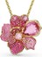 5652068 Swarovski Kolye Florere Pendant And Brooch, Pave, Flower, Pink, Gold-Tone Plated 1