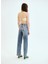 Açık Indigo Kadın Yüksek Bel Straight Denim Pantolon DT10030 4