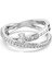 5691230 Swarovski Yüzük Hyperbola:rıng 2 Row Whıte/rhs 58 1
