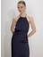 Reese Saten Elbise Gece Mavisi 2