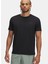 1389802-001-UA Launch Elite Shortsl Siyah Bisiklet Yaka Normal Düz Erkek T-Shirt 1