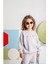 Kız Çocuk Nakışlı Sweatshirt - Gri 2