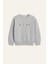 Kız Çocuk Nakışlı Sweatshirt - Gri 4