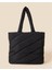 Recycled Nylon Quilted Shopper Black 2