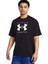 Siyah Erkek Oversize Düz T-Shirt 1389146-001 Ua Hw Os Branded Ss 1