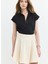 Ruffle Flare Fit Volanlı Piliseli Krem Etek 2