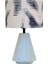 Alice Turkuaz Eskitme Polyester Abajur 1