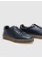 Lacivert Erkek Deri Sneaker 12817 4