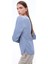 Safira Rahat Kalıp Standart Boy Takma Kol Bisiklet Yaka Gri Bluz 3