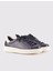 Lacivert-Beyaz Erkek Deri Sneaker 14584 2