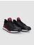 Siyah-Kırmızı Erkek Deri Sneaker 102551SC 2