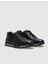 Siyah Erkek Deri Sneaker 14079 2