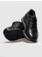 Siyah Erkek Deri Sneaker 14079 4
