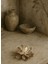 Lotus Çiçeği Şekinde Mat Pirinç Tütsülük Dekoratif Obje 4 cm 1