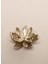Lotus Çiçeği Şekinde Mat Pirinç Tütsülük Dekoratif Obje 4 cm 2