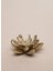 Lotus Çiçeği Şekinde Mat Pirinç Tütsülük Dekoratif Obje 4 cm 3
