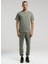 TM0083 344-EVER Essentials Basic Haki Regular Fit Düz Erkek T-Shirt 5