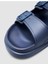 Capri Premium Çift Tokalı Lacivert Eva Erkek Terlik 7