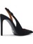 Siyah Kadın Süet Stiletto JAB99988 / 625 4