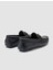 %100 Hakiki Deri Siyah Erkek Loafer 2