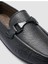%100 Hakiki Deri Siyah Erkek Loafer 4