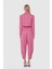 Metalik Düğmeli Crop Pembe Ceket 2