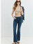 Brıdge Skinny Flare Fit Koyu Indigo Kadın Jean Pantolon 1