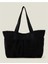 Large Cord Shopper Black 1
