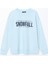 Yeni Sezon Bisiklet Yaka Baskılı Oversize Kadın Sweatshirt 5