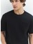 Rahat / Relax Fit Siyah Erkek T-Shirt 4