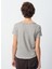 Gri Kadın Standart Desensiz T-Shirt SON02AGH25GRISCH 4