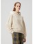 Bej Kapüşonlu Sweatshirt 1