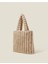 Kürklü Çanta Krem 2