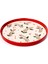 Xmas Cherry Berry Kırmızı Yılbaşı Seramik Tepsi 2