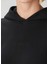 Siyah Kapüşonlu Sweatshirt 5