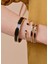 Gold Bangle 18 Ayar Altin Kaplamalı Kadin Bi̇leklik 2