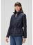 Koyu Lacivert Kapüşonlu Mont 3