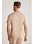 Kaşmir Karışım Bisiklet Yaka Camel T-Shirt 6