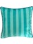 Turna Desenli Turkuaz Dekoratif Kırlent Kılıfı 50X50 cm 4
