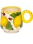 Sicilian Lemon Collection Handmade Seramik Kahve Fincanı 2