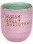 Xmas Holly Jolly Christmas Lila Seramik Kulpsuz Kupa 1
