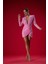Pembe Payetli Drape Detaylı Mini Elbise 1